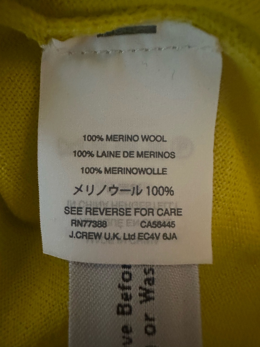 J. Crew Women’s Lightweight Merino Wool Sweater in Vibrant Yellow Size Large - Picture 12 of 14